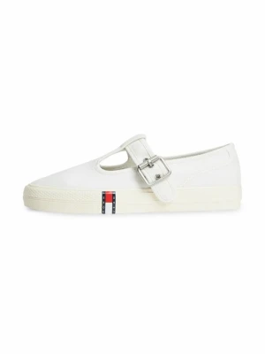 Baleriny z zapięciem Tommy Jeans biały