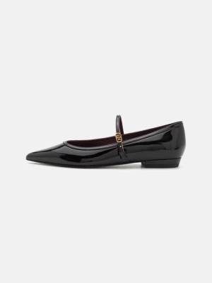 Baleriny z zapięciem Tory Burch czarny