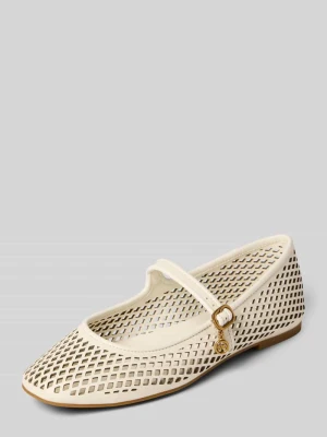 Baleriny ze skóry naturalnej model 'NELLIE' Michael Kors Złamany biały