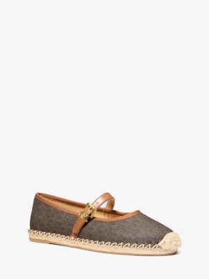 Baletki espadryle Lynn z charakterystycznym logo Michael Kors BRĄZOWY (Brązowy)