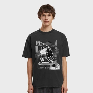 Ball Is Life Vintage Oversize Tee Mister Tee czarny
