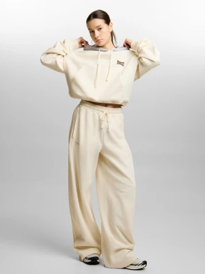 Balloon Washed bluza z kapturem baloon damska biała Klasyk