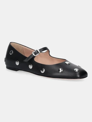 Bally baleriny skórzane BELKYS-BP kolor czarny WA051P