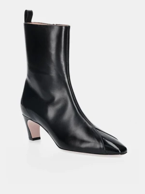 Bally botki skórzane SELISKA 55 damskie kolor czarny na słupku WB5518