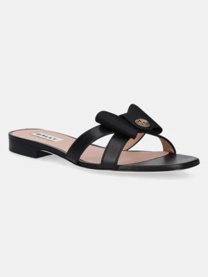 Bally klapki skórzane damskie kolor czarny WF105A