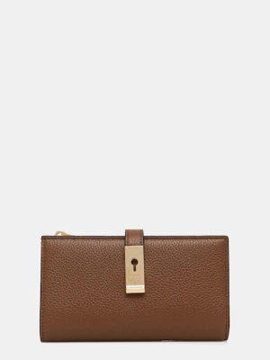 Bally portfel skórzany damski kolor żółty WLW02H
