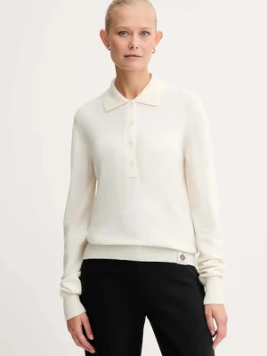 Bally sweter kaszmirowy damski kolor beżowy lekki WKN0AP