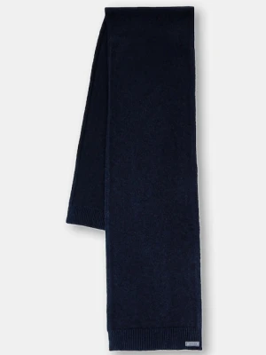 Bally szalik wełniany męski kolor granatowy gładki MSC03I