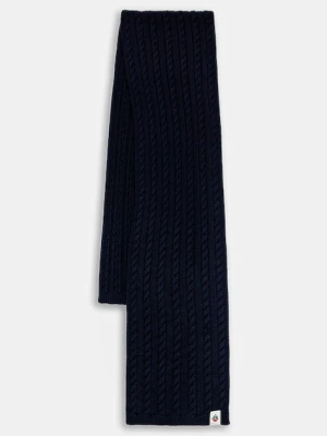 Bally szalik wełniany męski kolor granatowy melanżowy MSC03G