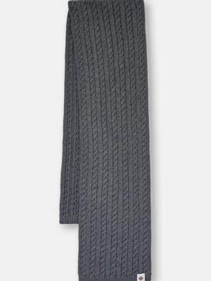 Bally szalik wełniany męski kolor szary melanżowy MSC03G