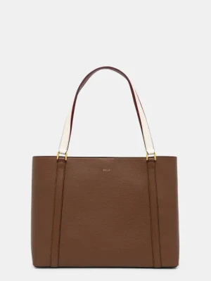 Bally torebka skórzana kolor brązowy WAE03W