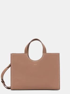 Bally torebka skórzana kolor brązowy WAE068