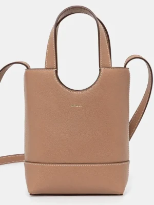 Bally torebka skórzana kolor brązowy WAE069