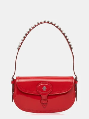 Bally torebka skórzana kolor czerwony WAS045