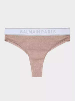 Balmain Bawełniane stringi z logo