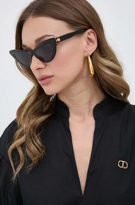 Balmain okulary przeciwsłoneczne damskie kolor czarny