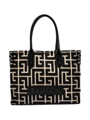 Balmain Shopperka | z dodatkiem skóry