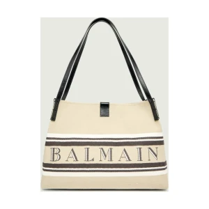 Balmain Shopperka | z dodatkiem skóry