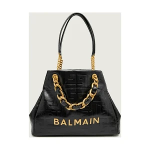 Balmain Skórzana shopperka 1945 SOFT