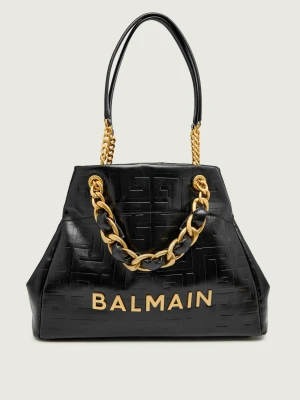 Balmain Skórzana shopperka 1945 SOFT