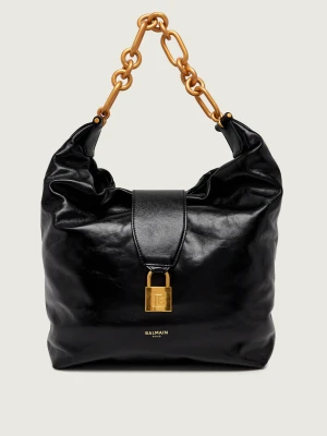 Balmain Skórzana shopperka SYNC