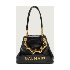 Balmain Skórzana torebka na ramię 1945 SOFT SMALL