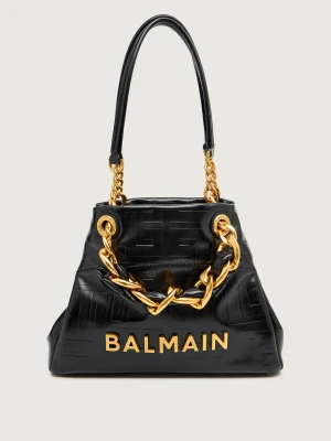 Balmain Skórzana torebka na ramię 1945 SOFT SMALL