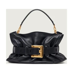 Balmain Skórzana torebka na ramię ANTHEM MEDIUM