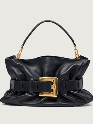 Balmain Skórzana torebka na ramię ANTHEM MEDIUM