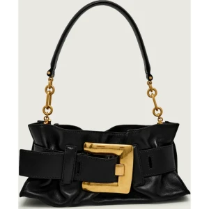 Balmain Skórzana torebka na ramię ANTHEM MINI