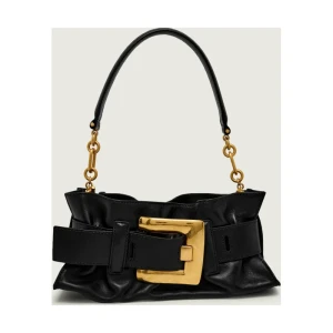 Balmain Skórzana torebka na ramię ANTHEM MINI