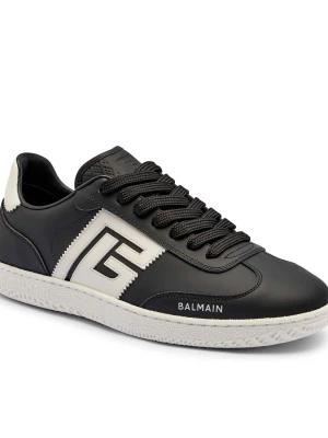 Balmain Skórzane sneakersy czarny