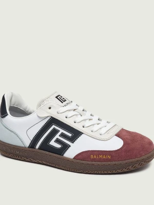 Balmain Skórzane sneakersy | zamsz