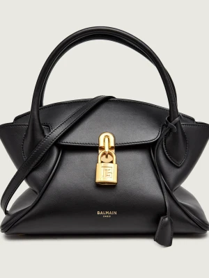 Balmain Skórzany kuferek Pulse Day Small czarny