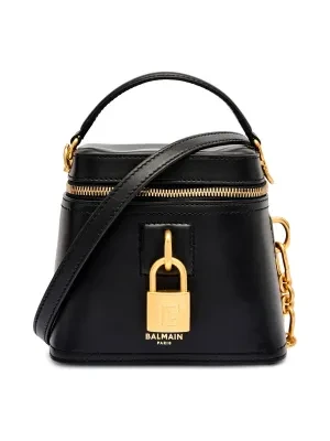 Balmain Skórzany kuferek Pulse Vanity