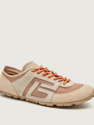 Balmain Sneakersy Racer 45 | zamsz beżowy