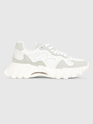 BALMAIN Sneakersy skórzane damskie białe B-East, Rozmiar 40
