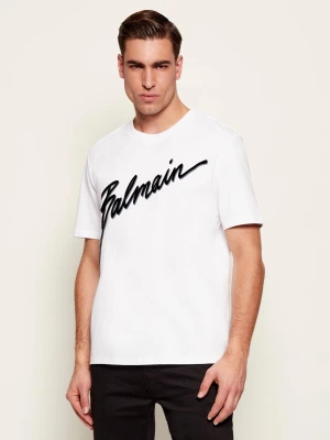 Balmain T-shirt | Regular Fit biały