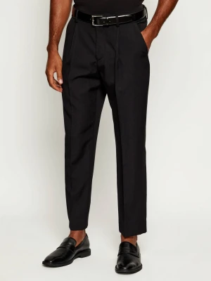 Balmain Wełniane spodnie chino | Straight fit