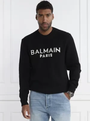 Balmain Wełniany sweter | Regular Fit