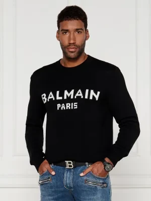 Balmain Wełniany sweter | Regular Fit