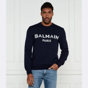 Balmain Wełniany sweter | Regular Fit