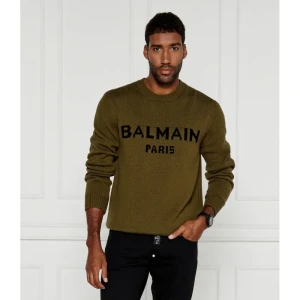 Balmain Wełniany sweter | Regular Fit
