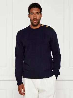 Balmain Wełniany sweter | Regular Fit | z dodatkiem kaszmiru