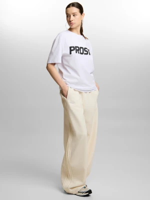 Baloon spodnie dresowe damskie białe Klasyk