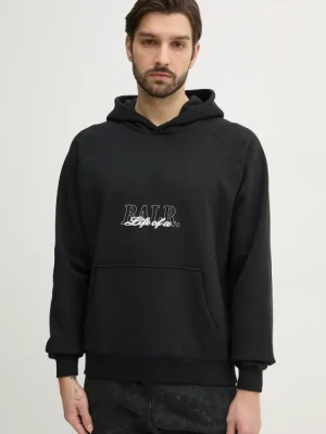 BALR. bluza męska kolor czarny z kapturem z aplikacją B1261.1138
