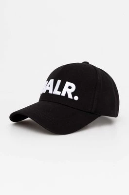 BALR. czapka z daszkiem bawełniana Game Day kolor czarny z aplikacją B6110 1063