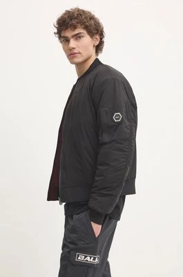 BALR. kurtka bomber dwustronna The Club męska kolor czarny zimowa oversize B1381 1019