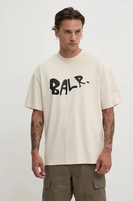 BALR. t-shirt bawełniany Game of the Gods męski kolor beżowy z nadrukiem B1112 1269