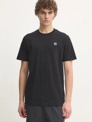 BALR. t-shirt bawełniany Hexline męski kolor czarny z aplikacją B1112 1255